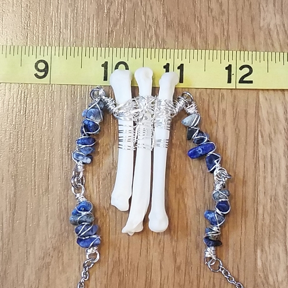 Coyote Foot Bone Sodalite Wrapped Choker - Picture 12 of 12